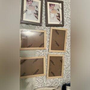 Natural Wood Photo Frame Set